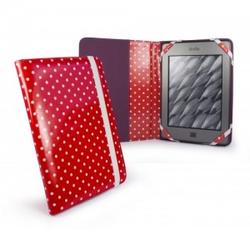 Tuff-Luv Slim Book-Style Fabric Case Cover For Kindle Touch