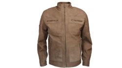Genuine Leather Men's Leather Jacket In Snuff Finish