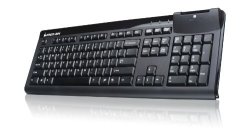 Iogear 104-KEY Keyboard With Integrated Smart Card Reader GKBSR201TAA Black Taa Compliant