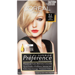 L'Oreal Preference Superior Hair Colour Light Ash Blonde 1 Application