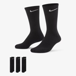 Nike Everyday Cushioned Crew 3-PACK Black white Socks