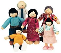 Small World Toys Ryan's Room Wood Doll House -family Affair Asian-american Doll Family By Ryans Room
