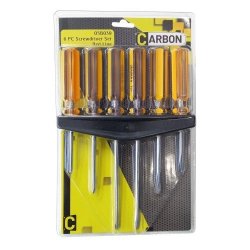 Carbon Red Line 6 Piece Screwdriver Set - 05B039