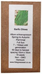 Herloom Herb Seeds - Garlic Chives - Allium Schenprasum