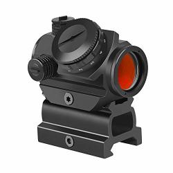 Feyachi RDS-22 2MOA Micro Red Dot Sight Compact Red Dot Scope With 0.83" Riser Mount Absolute Co-witness With Iron Sight