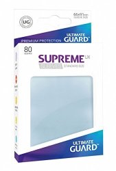 Ultimate Guard Supreme Ux Card Sleeves 80 Piece Transparent Standard Size