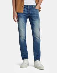G-star Raw 3301 Slim Vintage Med Age Jeans - W40 L32 Blue