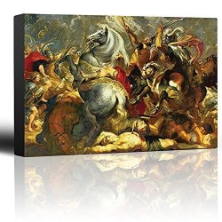 WALL26 - Oil Painting Of "victory And Death Of The Consul Decius Mus At The Battle" By Peter Paul Rubens - Baroque Style-catholic
