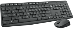Logitech MK235 Cordless Keyboard & Mouse Full Sized Keyboard
