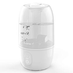 ITvanila Ultrasonic Cool Mist Humidifier Humidifiers For Bedroom Baies Air Humidifier 2.7L Water Tank Auto-off Lasts To 12-28 Hours Grey