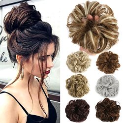 Deals On Lelinta Hair Bun Extensions Wavy Curly Messy Donut Hair