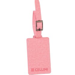 Cellini Travel Essentials Pu Luggage Tags - Pink