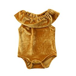 Baby Velvet Ruffle Bodysuit