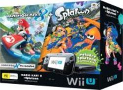 Nintendo Wii U Premium Game Console Bundle with Mario Kart 8 & Splatoon