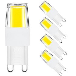 G9 LED Bulb Dimmable Warm White 3W 30W Halogen Equivalent Ac 110 Volts G9 Light Bulbs 6000K For Home Lighting 5 Pack