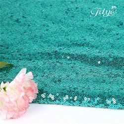 Trlyc 9 Feet 3 Yards Green Sequin Fabric By The Yard Sequin Fabric Linen Sequin Tablecloth Table Runner