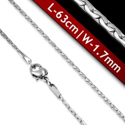 Stainless Steel Lobster Claw Clasp Fancy Oval Link Chain