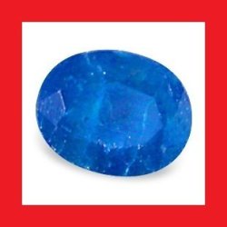 Apatite - Neon Blue Oval Facet - 0.330CTS