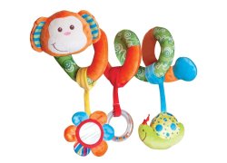 Luxe Life Baby Spiral Crib & Stroller Activity Toy - Monkey