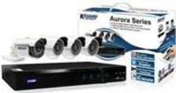 Kguard Aurora 4-Channel 960H DVR with 1 x 800TVL Camera & 3 x 700TVL Cameras
