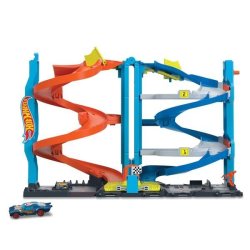 City Transforming Race Tower Playset Track Set With 1 Toy Car