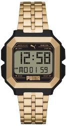 Puma Remix Lcd Gold-tone Stainless Steel Women's Watch P5052