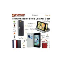 Promate Tava 5C Book-style Flip Case With Card Slot For IPHONE5C Colour:blue Retail Box 1 Year Warranty