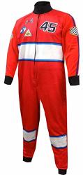Mad Engine Men's Race Car Driver Union Suit One Piece Pajama Medium Red