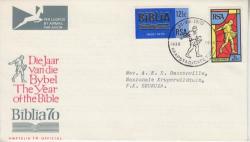 South Africa Fdc 14 1970 - 150th Anniversary Of Bible Society