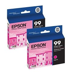 Multi-pack Of 2: Genuine Epson Ink Cartridge No. 99 Hi-def Standard Capacity For Epson Artisan 2 Pack: Magenta T099320