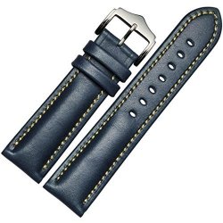 For Samsung Galaxy Gear S2 Watch Ama Tm Genuine Leather Watch Replacement Sports Wristbands Straps For Samsung Galaxy Gear S2 Classic SM-R732 Blue