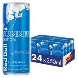 Energy Drink Summer Edition Juneberry 250ML 24 Case 4 Pack X 6