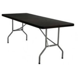 Folding Table 1.8M Black