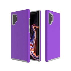Bear Motion For Samsung Note 10 Plus - Shockproof Tpu pc Fusion Cover Case For Samsung Note 10 Plus Purple Samsung Note 10 Plus