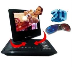 7.8" Portable Dvd Player Evd Dvd with Tv Player card Reader usb Game