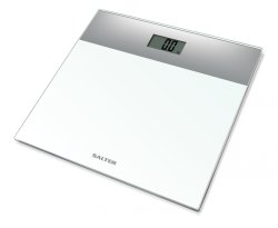 Salter Glass Electronic Scale Silver white