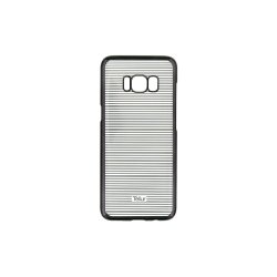 Hard Case Cover For Samsung S8 Plus Horizontal Stripes - Black