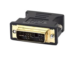 Dvi-a Male To Vga HD15 Female Adapter - Gold Plated