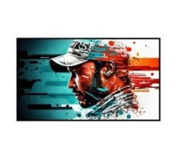 Canvas Wall Art - Premium - Lewis Hamilton Abstract Full Image - B1552