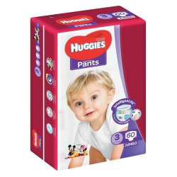Huggies - Nappy Pants Size 3 Jumbo Pack - 60'S