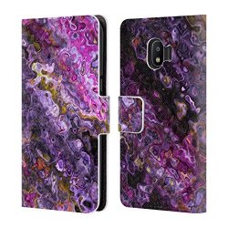 Official Shelly Bremmer Lavender Field Colourful Abstract Leather Book Wallet Case Cover For Samsung Galaxy J2 Pro 2018
