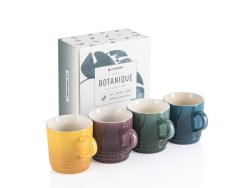 Le Creuset Botanique Collection Cappuccino Mugs Set Of 4