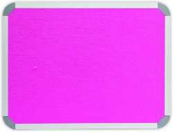 Info Board Aluminium Frame - 2400 1200MM - Pink