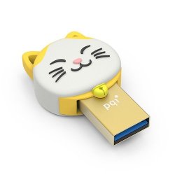 Connect 303 Lucky Cat 32GB USB 3.0 MICRO USB Dual Flash Drive - Gold