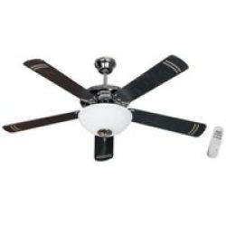 Goldair GCF-501R Ceiling Fan With Remote Control And Light 132CM Dark Brown 5 Blade