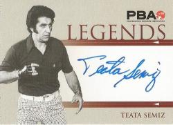 Teata Semiz - "rittenhouse Pba Tenpin Bowling" 2008 - Certified "legends Autograph" Trading Card