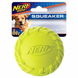 Nerf Dog 3IN Tire Squeak Ball - Green