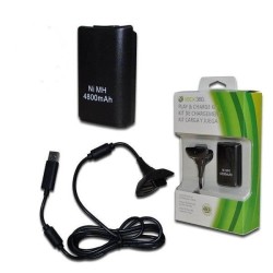 Xbox 360 Wireless Controller Battery Pack With Usb Cable
