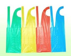 Disposable Aprons Ldpe Transparent : Blue Green Yellow Red Pack Of 100