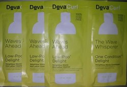 Deva Curl Delight Low-poo 1 Oz And One Condition 1 Oz Packets X3 Travel Sized